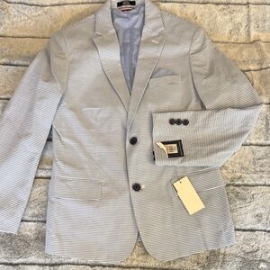 Tommy Hilfiger Boys Blue Stripe Blazer